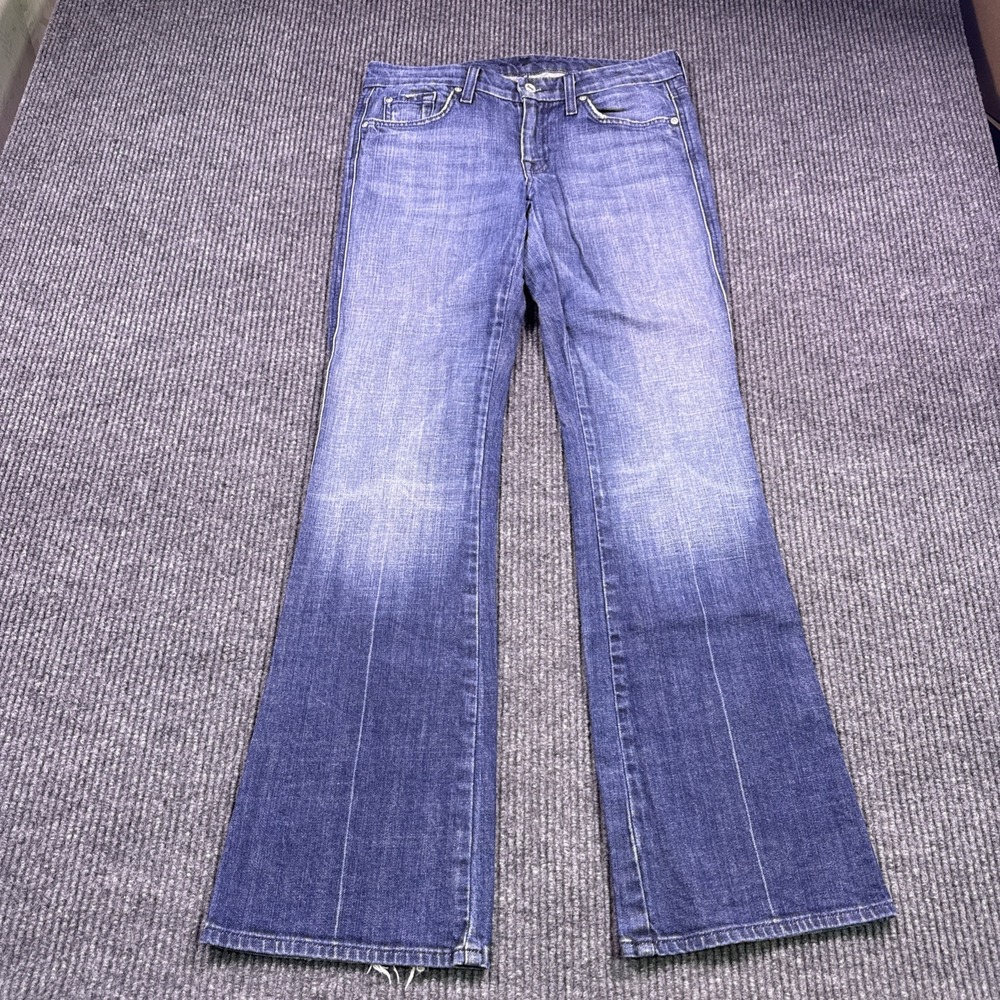 7 For All Mankind A Pocket Jeans Womens 30 /33 Y2K Mid Rise Flare Bootcut Denim